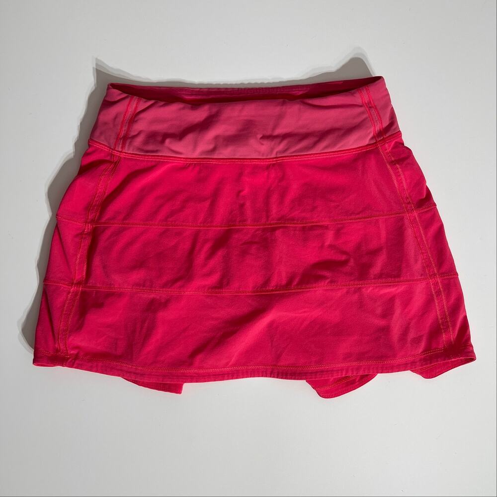 Lululemon Pink Tennis Skirt Size 2 Built In Shorts Athleisure Skort